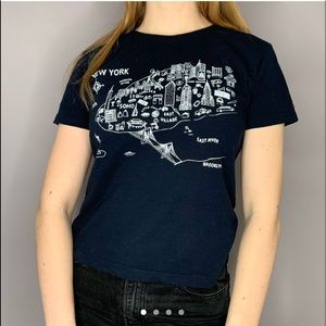 bransy melville nyc map tshirt
